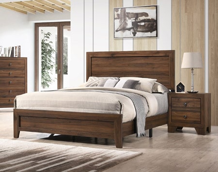 Contemporary style Wood Bed LEMN70